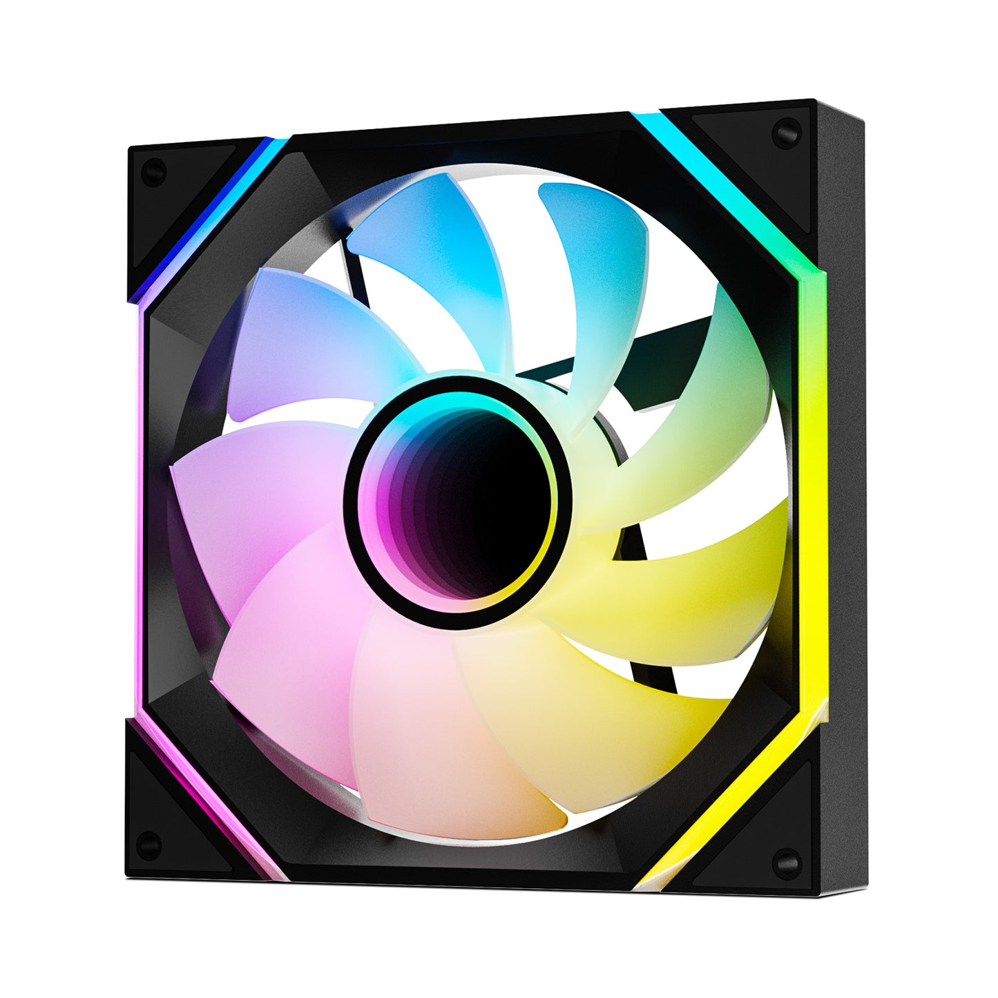 DARKROCK R140 140mm Reverse Blade Infinity Mirror Design PC Fan with LED ARGB Effects & PWM Control and Stable Running HDB Hydraulic Bearings