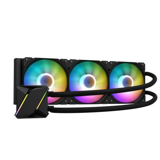 DARKROCK D360 CPU Liquid Cooler with 360mm Radiator, Addressable RGB Lights, Pure Copper Pump, and AMD, AM5/ AM4, Intel LGA 1851/1700/1200 Brackets Ready - Black