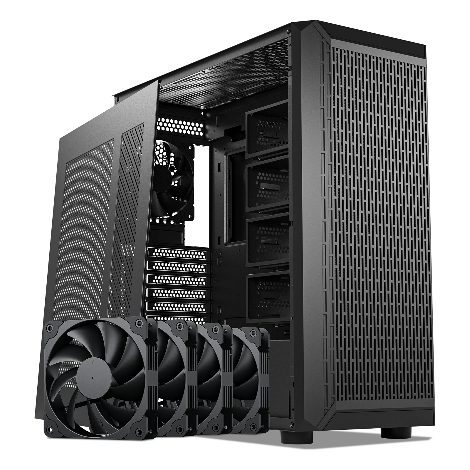 Storage Master DARKROCK Classico Storage Master Case ATX Computer Case Mid Tower with ...