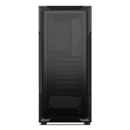 DARKROCK A8-M Black Micro-ATX Mid Tower Computer PC Case for Gaming & Business Tempered Glass Side Panel Support 240mm Radiator on Top and 40 Series GPU 3 x 120mm Cooling Fans Pre-Installed