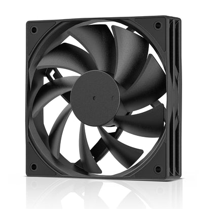 DARKROCK 3-Pack 120mm Black Computer Case Fans High Performance Cooling Low Noise 3-Pin 1200 RPM Hydraulic Bearing Quiet Long Life Up to 30,000 Hours 5 Years Warranty